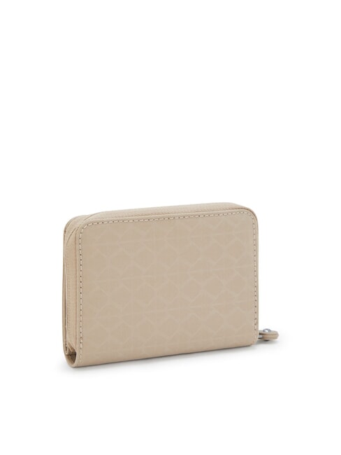 MONEY LOVE Cartera mediana Firma en relieve beige - Carteras Mujer