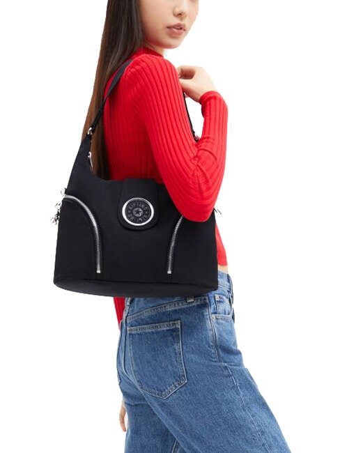 ILIE Bolso de hombro con correa para el hombro especia negra - Bolsos Mujer