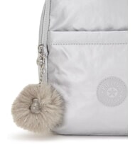 KIPLING MARLEE BP Mochila pequeña metálica platino m gg - Bolsos Mujer - 4