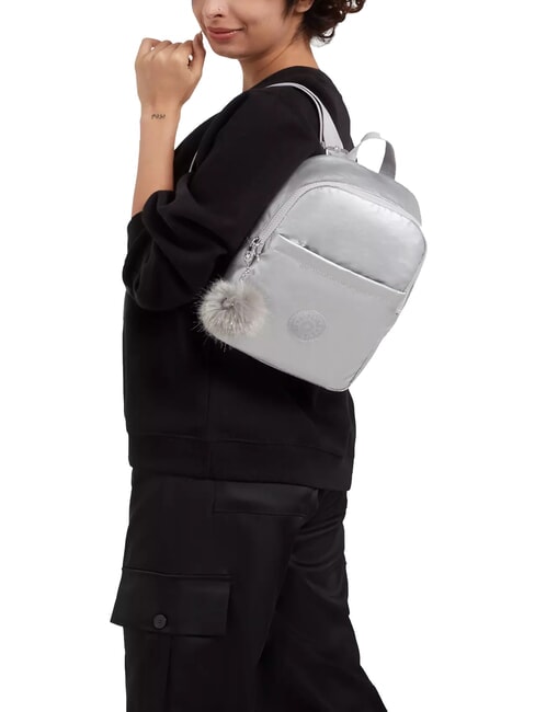 MARLEE BP Mochila pequeña metálica platino m gg - Bolsos Mujer