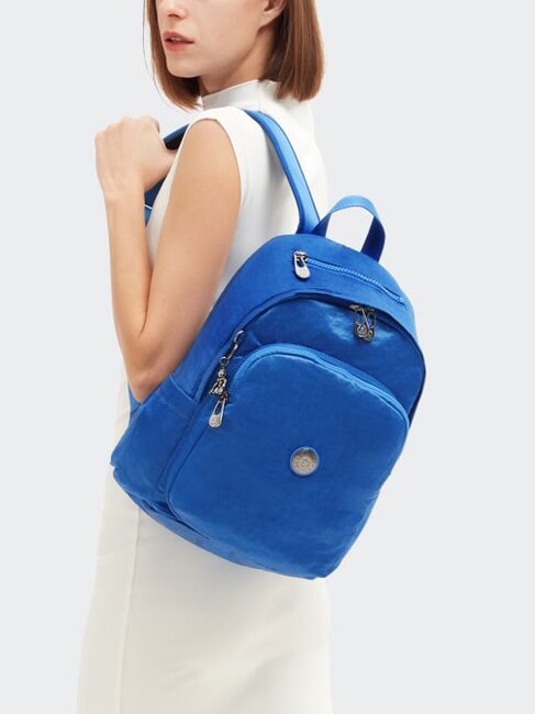 DELIA M Mochila azul satinado - Bolsos Mujer