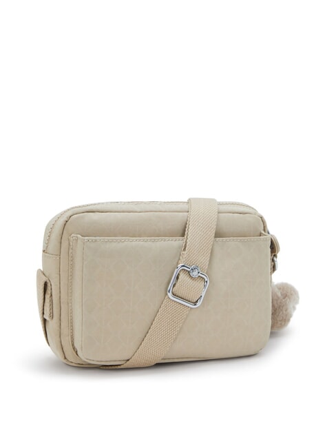 ABANU S bolsa de hombro Firma en relieve beige - Bolsos Mujer