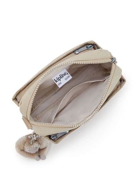 ABANU S bolsa de hombro Firma en relieve beige - Bolsos Mujer