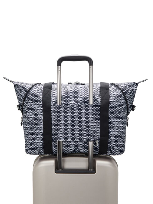 ART Bolso bandolera grande Impresión de firma - Bolsos Mujer