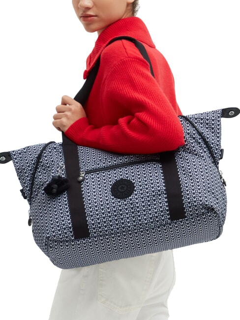 ART Bolso bandolera grande Impresión de firma - Bolsos Mujer