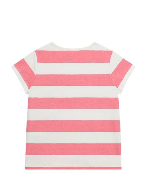 KIDS Camiseta de rayas blanco y fucsia st - Camiseta ni&ntilde;o