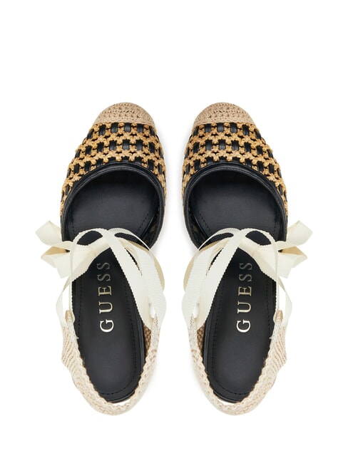 CYRENAM  Sandalias de alpargatas altas NEGRO - Zapatos Mujer