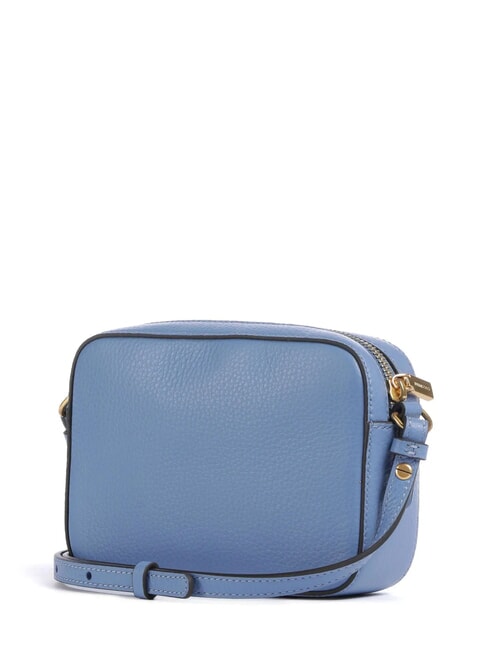 BEAT SOFT Minibolso de piel con textura azul - Bolsos Mujer