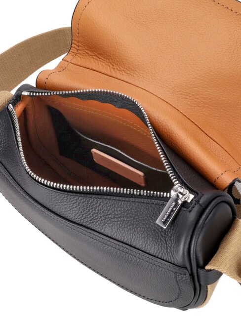 RAQUEL S Mini bolso de hombro, en piel negro/cuero - Bolsos Mujer