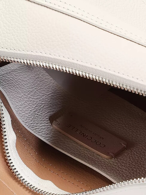 RAQUEL S Mini bolso de hombro, en piel blanco/piel - Bolsos Mujer