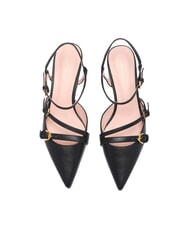 COCCINELLE FERNANDA Zapatos de cuero con tiras en la parte posterior negro - Zapatos Mujer - 4