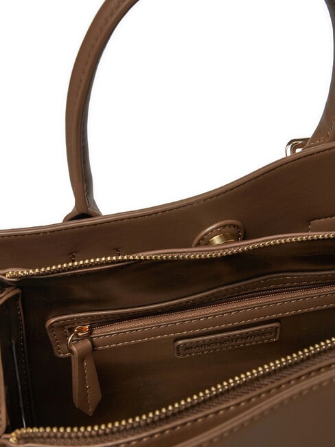 ALVARADO Bolso de mano con bandolera gris topo/bronce - Bolsos Mujer