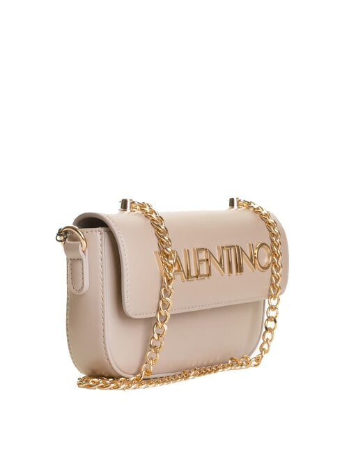 NAMMOS RE Mini bolso con solapa y bandolera beige - Bolsos Mujer