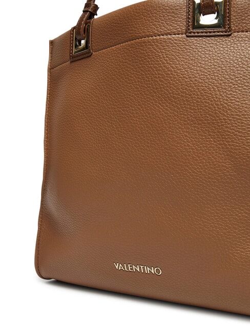 POST RE Bolsa de compras con clutch camello/marrón oscuro - Bolsos Mujer