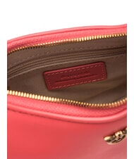 PINKO HALF MOON BABY Bolso de hombro de piel coral. oro antiguo picante - Bolsos Mujer - 6