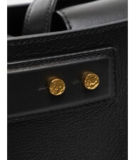 BORBONESE ARMOR  Bolso de mano, con bandolera, en piel. negro - Bolsos Mujer - 3