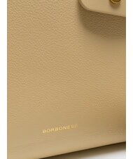 BORBONESE DEJEUNER  Bolso de mano, con bandolera, en piel. arena - Bolsos Mujer - 3