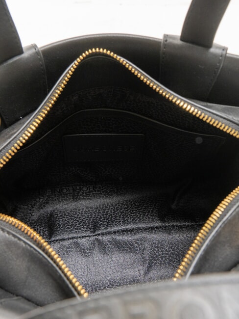 DEJEUNER Small Bolso de mano, con bandolera, en piel. negro - Bolsos Mujer