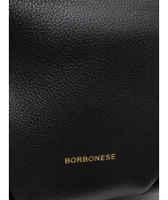BORBONESE BLOOM  Mini bolso de hombro, con correa para el hombro negro - Bolsos Mujer - 4