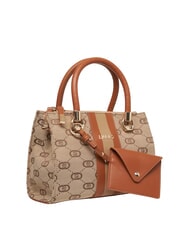 LIUJO MANHATTAN Bolso baúl de tejido jacquard natural - Bolsos Mujer - 2