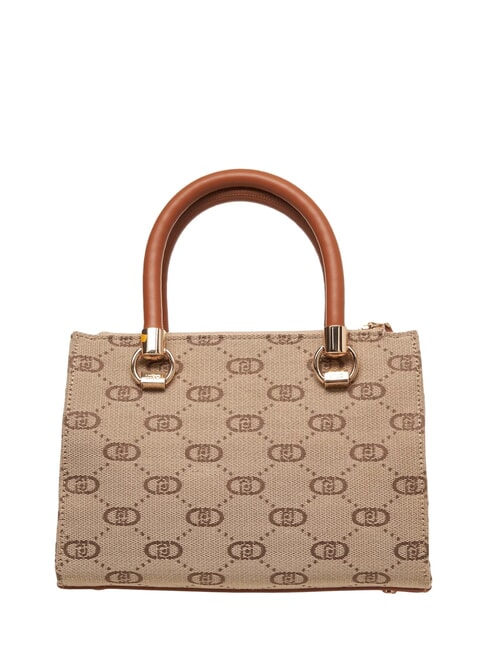 MANHATTAN Bolso baúl de tejido jacquard natural - Bolsos Mujer
