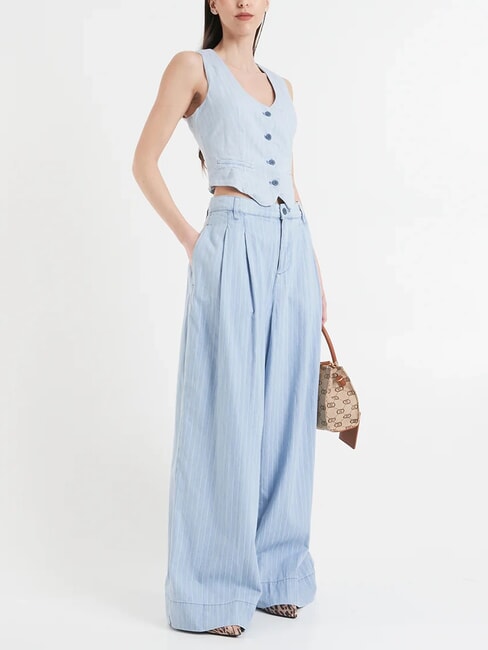 MANHATTAN Bolso baúl de tejido jacquard natural - Bolsos Mujer