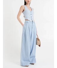 LIUJO MANHATTAN Bolso baúl de tejido jacquard natural - Bolsos Mujer - 6