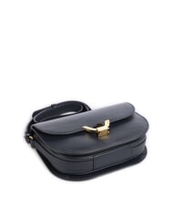 COCCINELLE DEW Bolso bandolera de piel martillada azul medianoche - Bolsos Mujer - 3