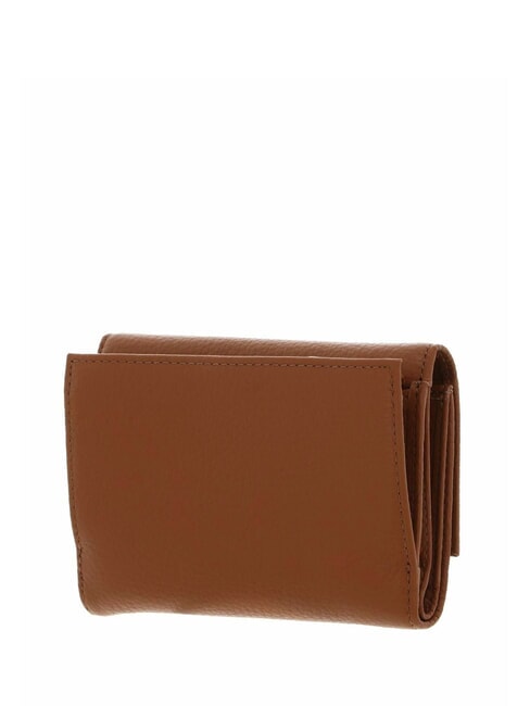 METALLIC SOFT Cartera plegable de piel martillada CUIR - Carteras Mujer