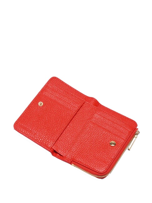 METALLIC SOFT Cartera pequeña de piel gazpacho - Carteras Mujer