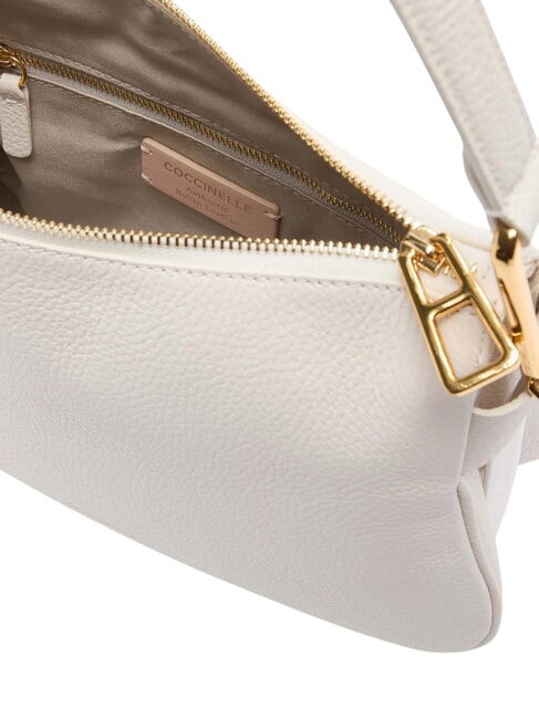 MAGIE SOFT Bolso bandolera de piel con bandolera blanco - Bolsos Mujer