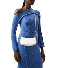 COCCINELLE MERVEILLE Bolso bandolera en piel texturizada blanco - Bolsos Mujer - 4