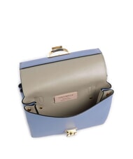 COCCINELLE ARLETTIS Minibolso de piel con textura azul - Bolsos Mujer - 4