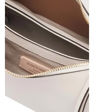 COCCINELLE BOHEME GRANA DOUBLE Bolso mediano de piel blanco/piel - Bolsos Mujer - 4