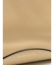 BORBONESE MEDAILLE  Bolso de hombro, de piel arena - Bolsos Mujer - 3