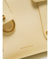 BORBONESE DEJEUNER Small Bolso de mano, con bandolera, en piel. jengibre - Bolsos Mujer - 4