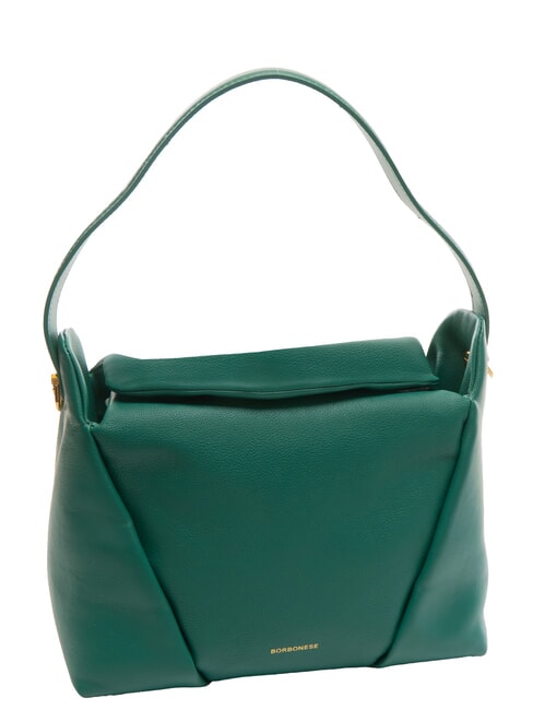 BLOOM  Bolso de hombro tipo hobo, en piel bosque - Bolsos Mujer