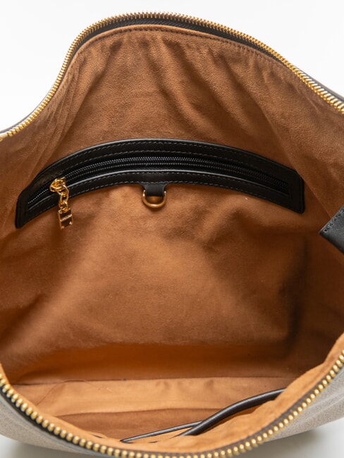 LA VOILE  Bolso de hombro op natural / negro - Bolsos Mujer