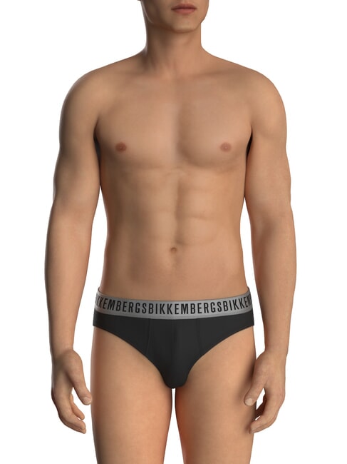 BRIEF 2 resbalones rojo/negro - Calzoncillos de hombre