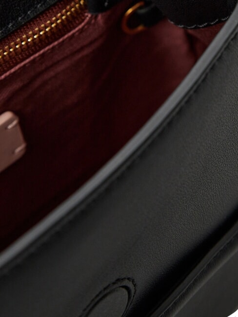 CARMY  Mini bolso de hombro, en piel negro - Bolsos Mujer