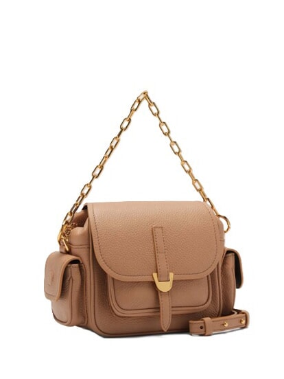 CAMPUS  Mini bolso de hombro, en piel batería - Bolsos Mujer