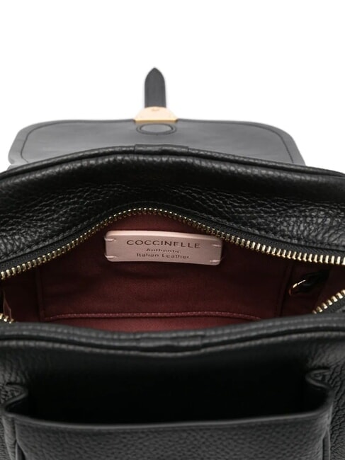 CAMPUS  Mini bolso de hombro, en piel negro - Bolsos Mujer