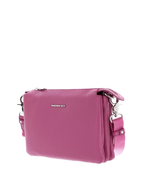 MELLOW Bolso bandolera en piel violeta rojo - Bolsos Mujer