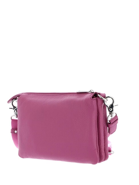 MELLOW Bolso bandolera en piel violeta rojo - Bolsos Mujer
