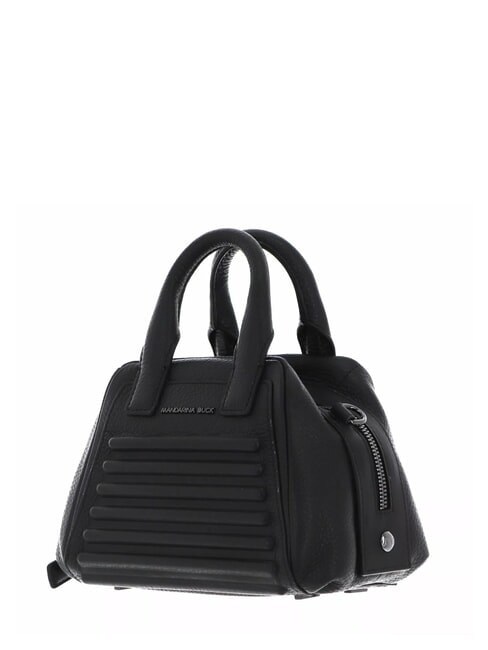 I-CON Mini bolso de piel con bandolera negro - Bolsos Mujer