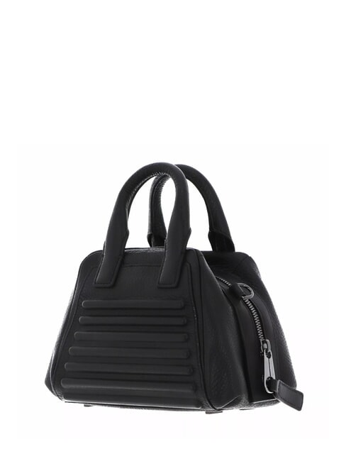 I-CON Mini bolso de piel con bandolera negro - Bolsos Mujer