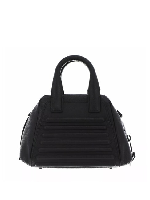 I-CON Mini bolso de piel con bandolera negro - Bolsos Mujer