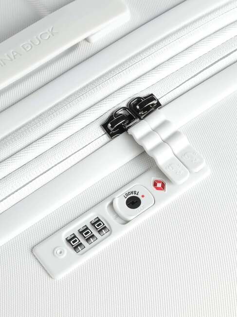 FLYDUCK Carro mediano expandible blanco - Trolley Rígidos