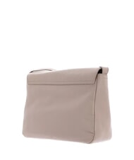 MANDARINA DUCK MELLOW LEATHER Bolso de piel con solapa gris topo cálido - Bolsos Mujer - 3