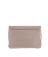 MANDARINA DUCK MELLOW LEATHER Bolso de piel con solapa gris topo cálido - Bolsos Mujer - 4